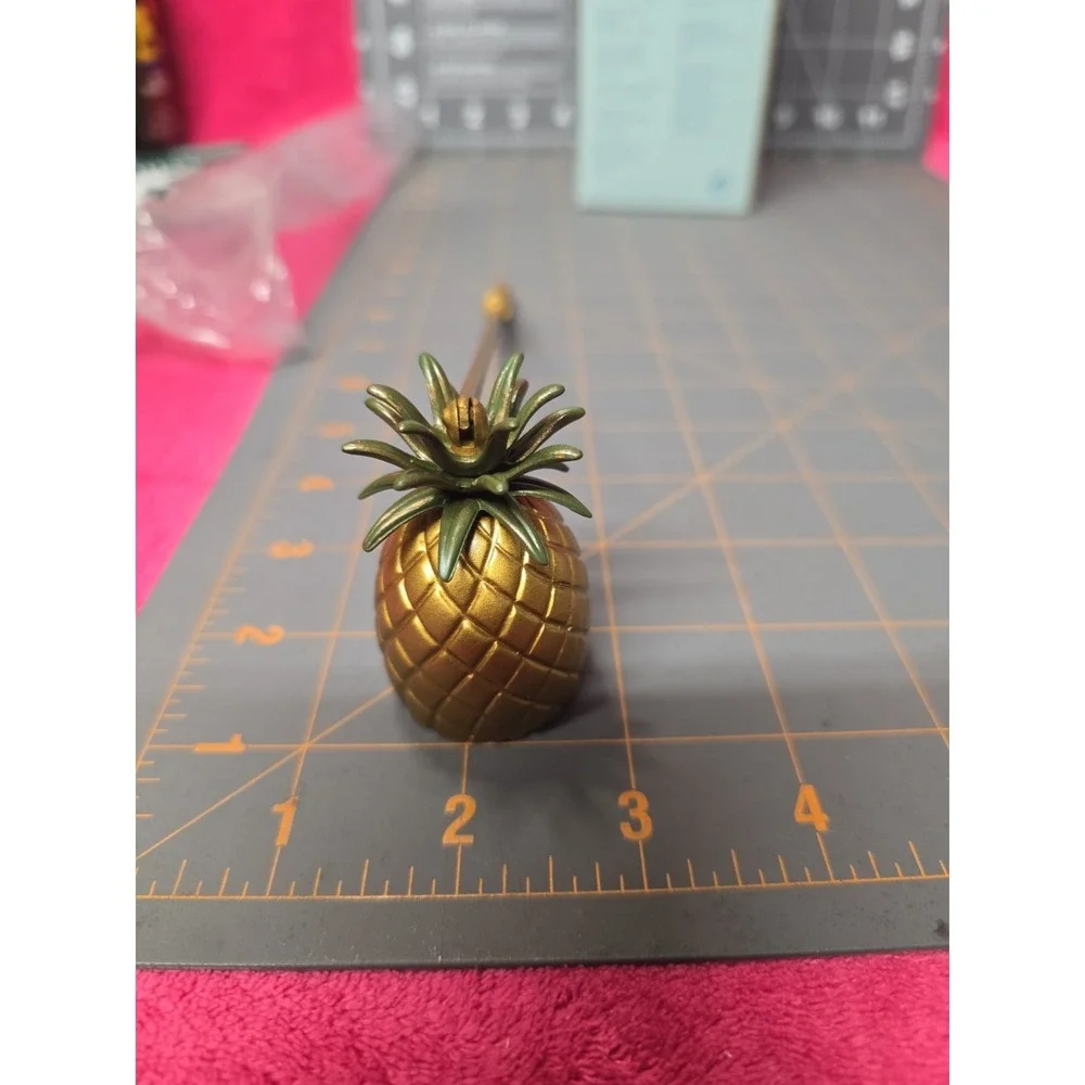 Partylite Island Escape Pineapple Candle Snuffer & Tray New in Box ~ Metal P8419 - Picture 6 of 8